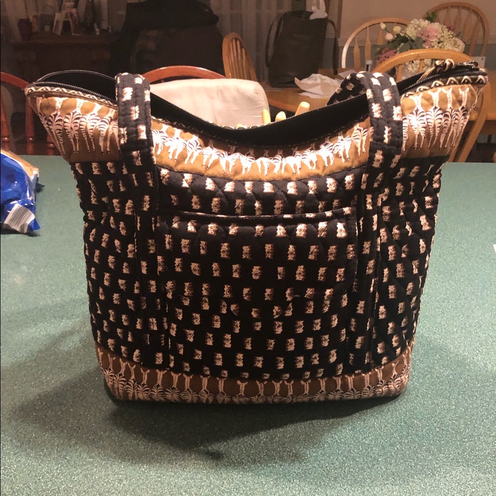 Vera Bradley zebra print tote